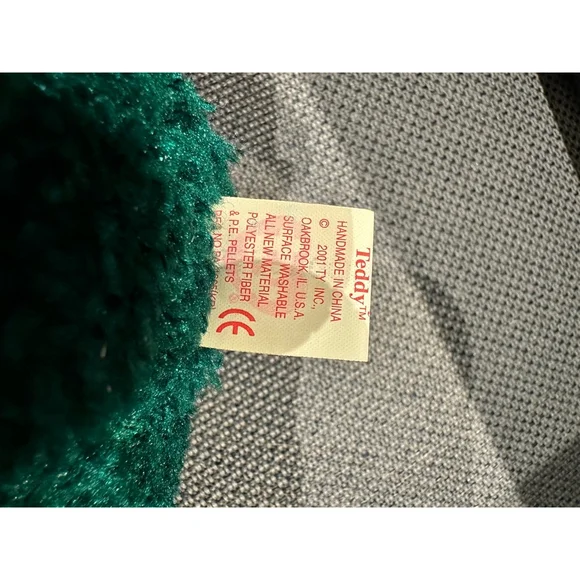 Ty Beanie Baby 2001 Holiday Teddy Green Plush Toy NEW NWT - Picture 5 of 13